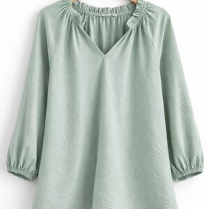 Chic Mint Green Women's Blouse